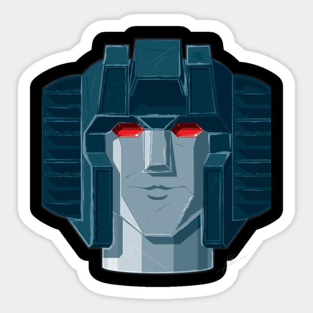 Starscream Sticker by Staermose